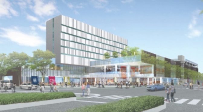 JR酒田駅前に図書館・ホテルなどの複合施設「光の湊」－旧ジャスコ跡、2021年開業目指す