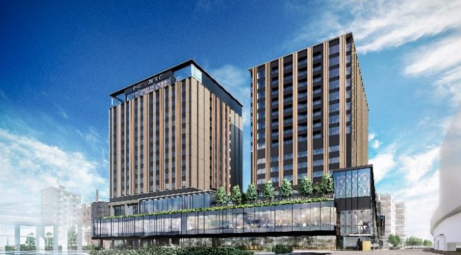 クロスゲート金沢、2020年6月開業－高層階はハイアット系ホテル